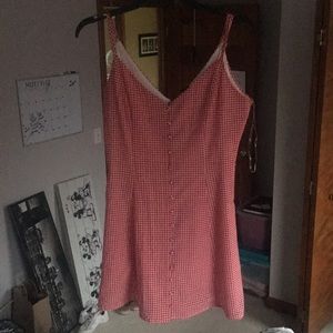 Red summer dress
